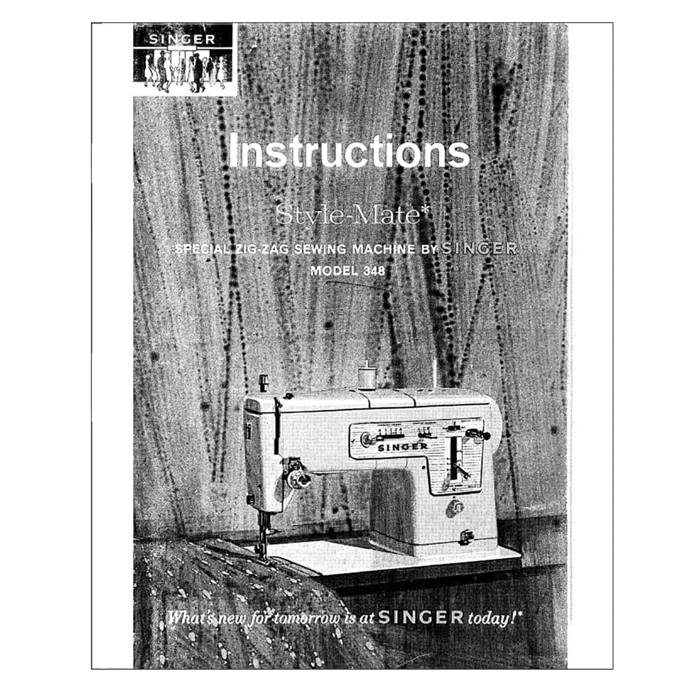 Singer 348 Instruction Manual