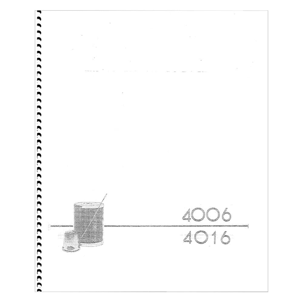Singer 4001 Instruction Manual image # 124417