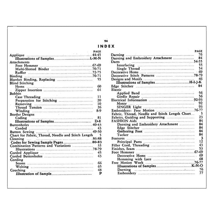 Singer 401A Instruction Manual image # 124423