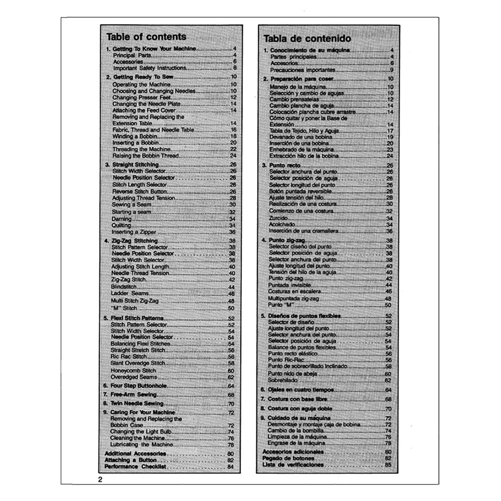 Singer 4500 Instruction Manual image # 124476