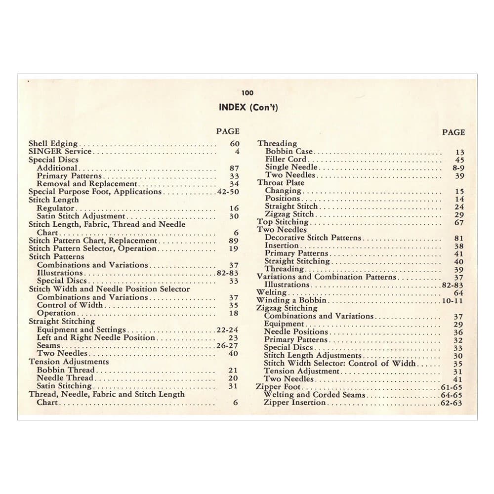 Singer 500 Slant-O-Matic Instruction Manual image # 123791