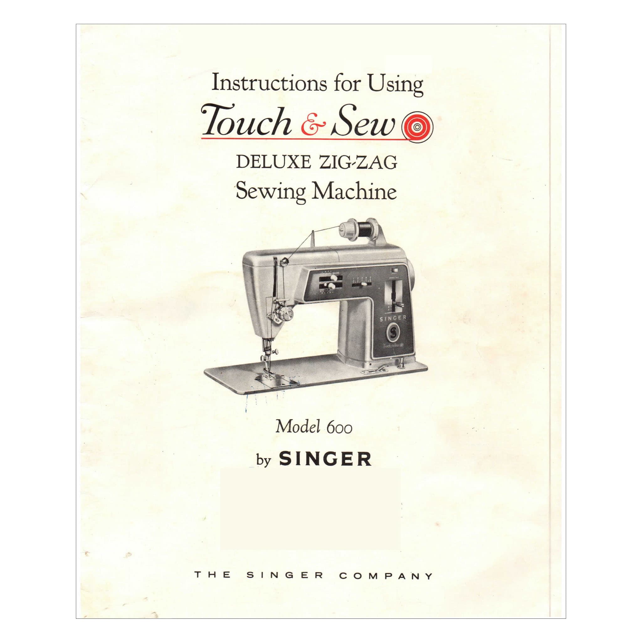 Singer 600 Instruction Manual