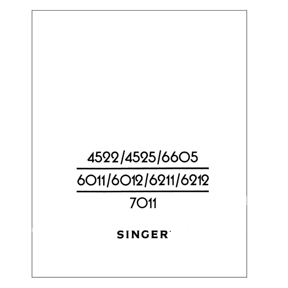 Singer 6012 Instruction Manual image # 124721