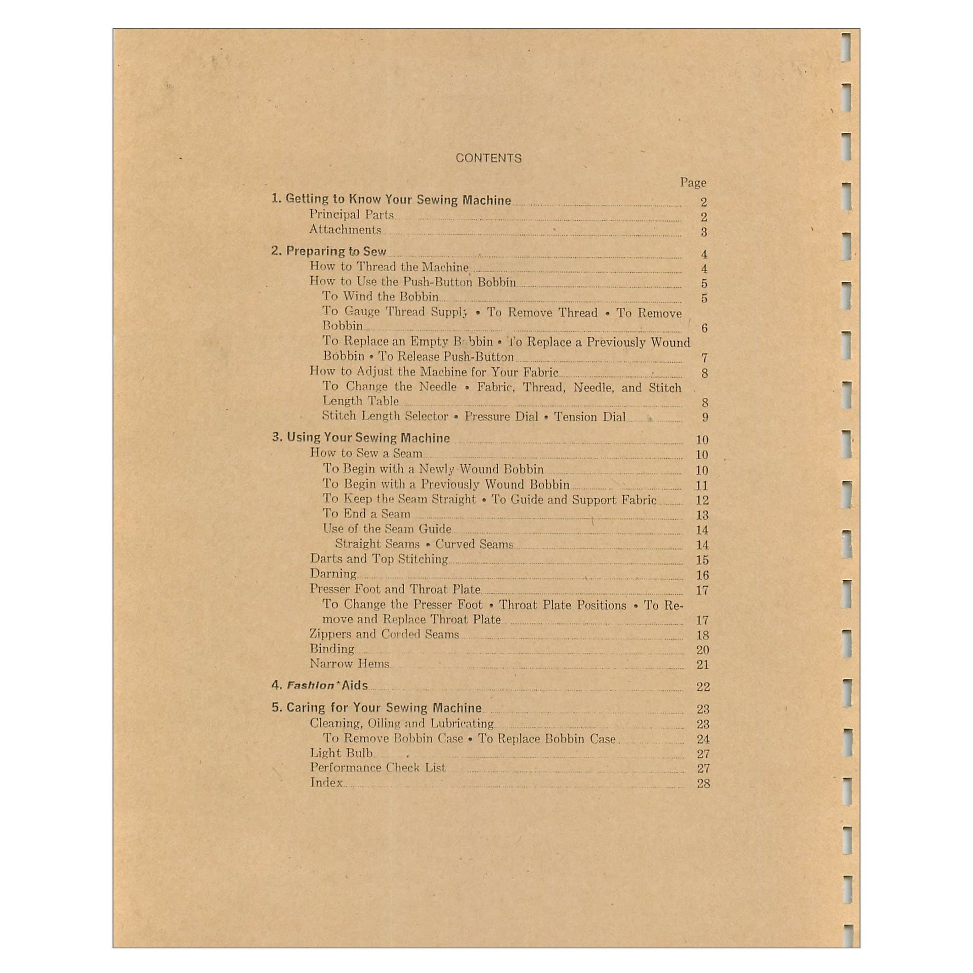 Singer 604 Instruction Manual