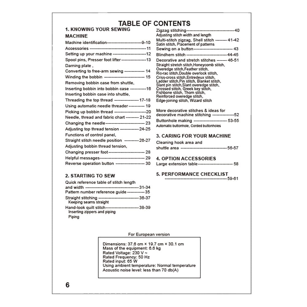 Singer 6160 Instruction Manual image # 124728