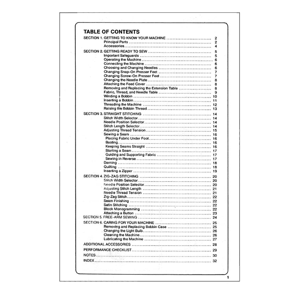 Singer 6211 Instruction Manual image # 124735