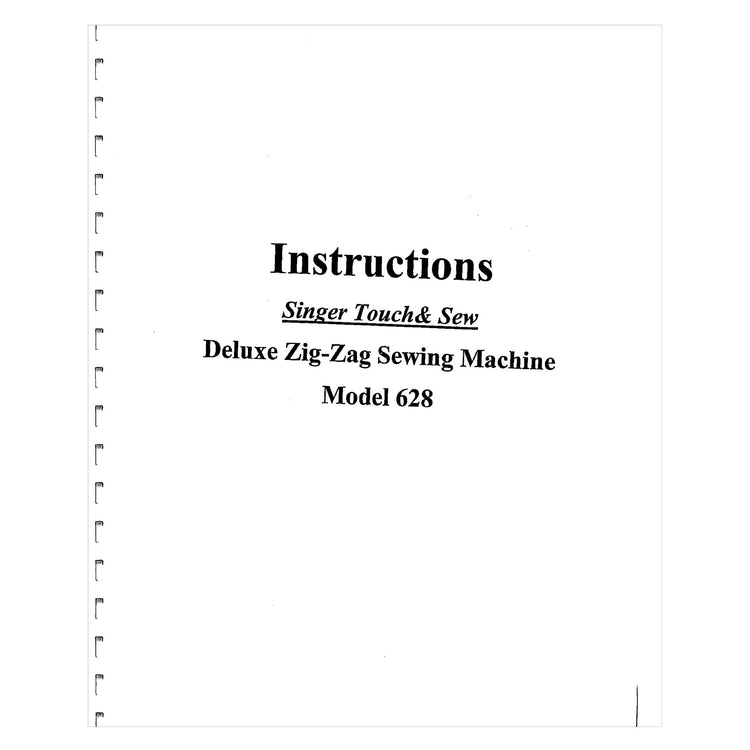Singer 628 Touch & Sew Instruction Manual