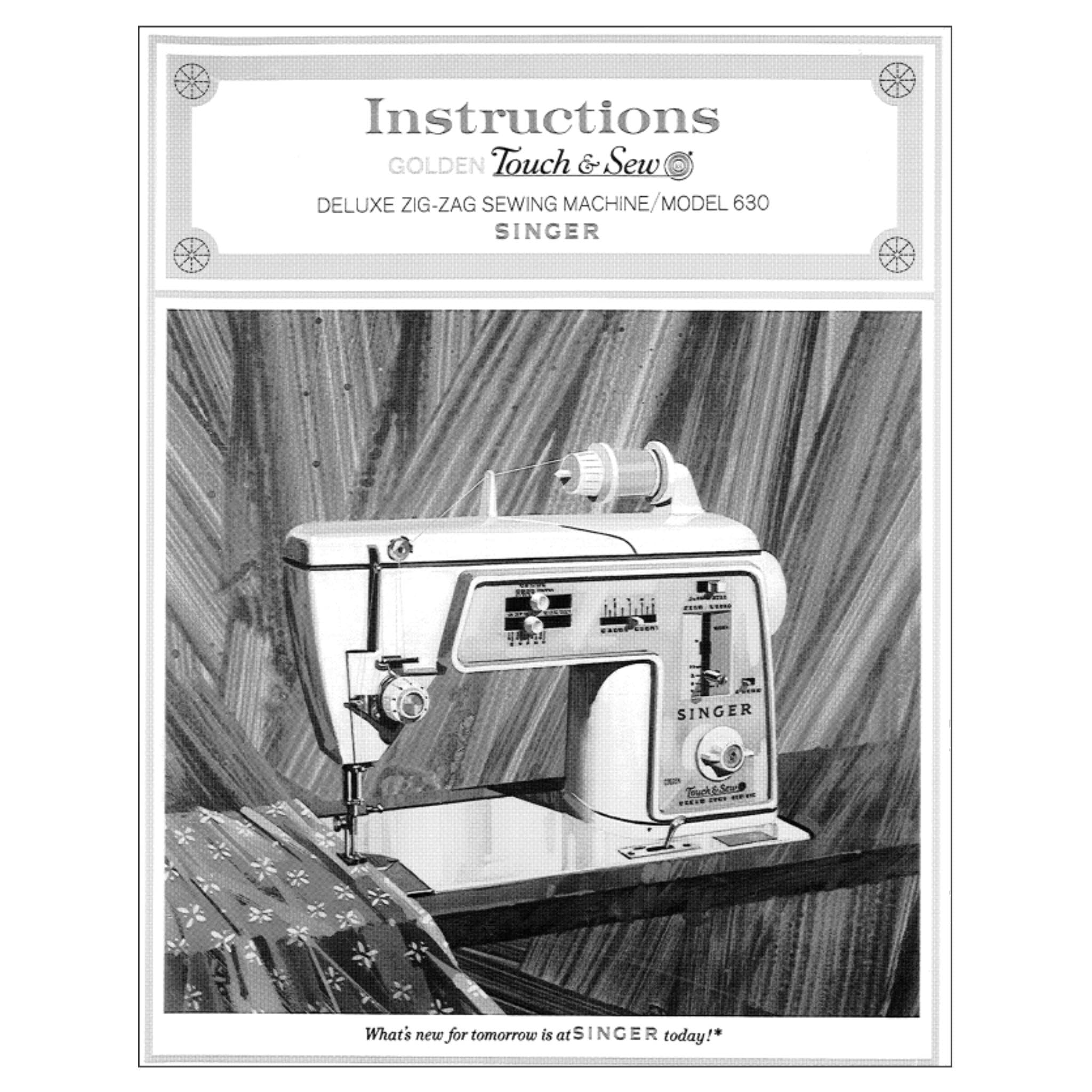 Singer 630 Touch & Sew Instruction Manual