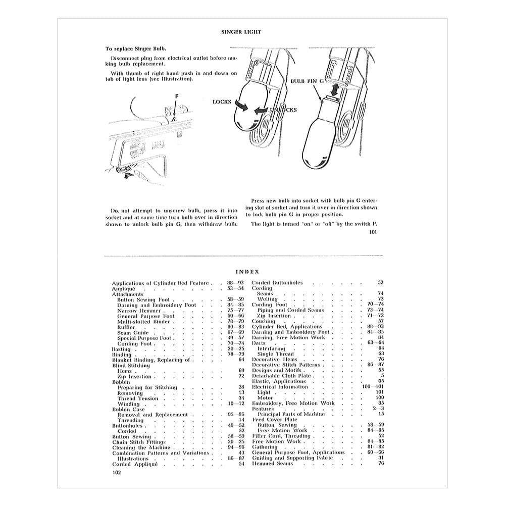 Singer 631 Instruction Manual image # 124752