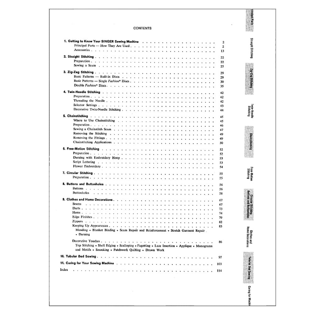 Singer 700 Instruction Manual image # 124793