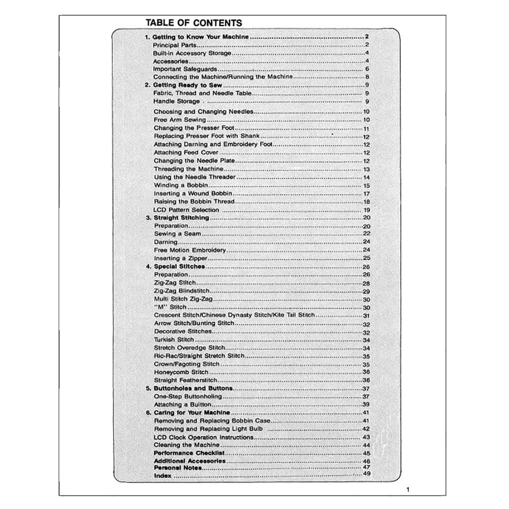 Singer 7050 Instruction Manual image # 123601
