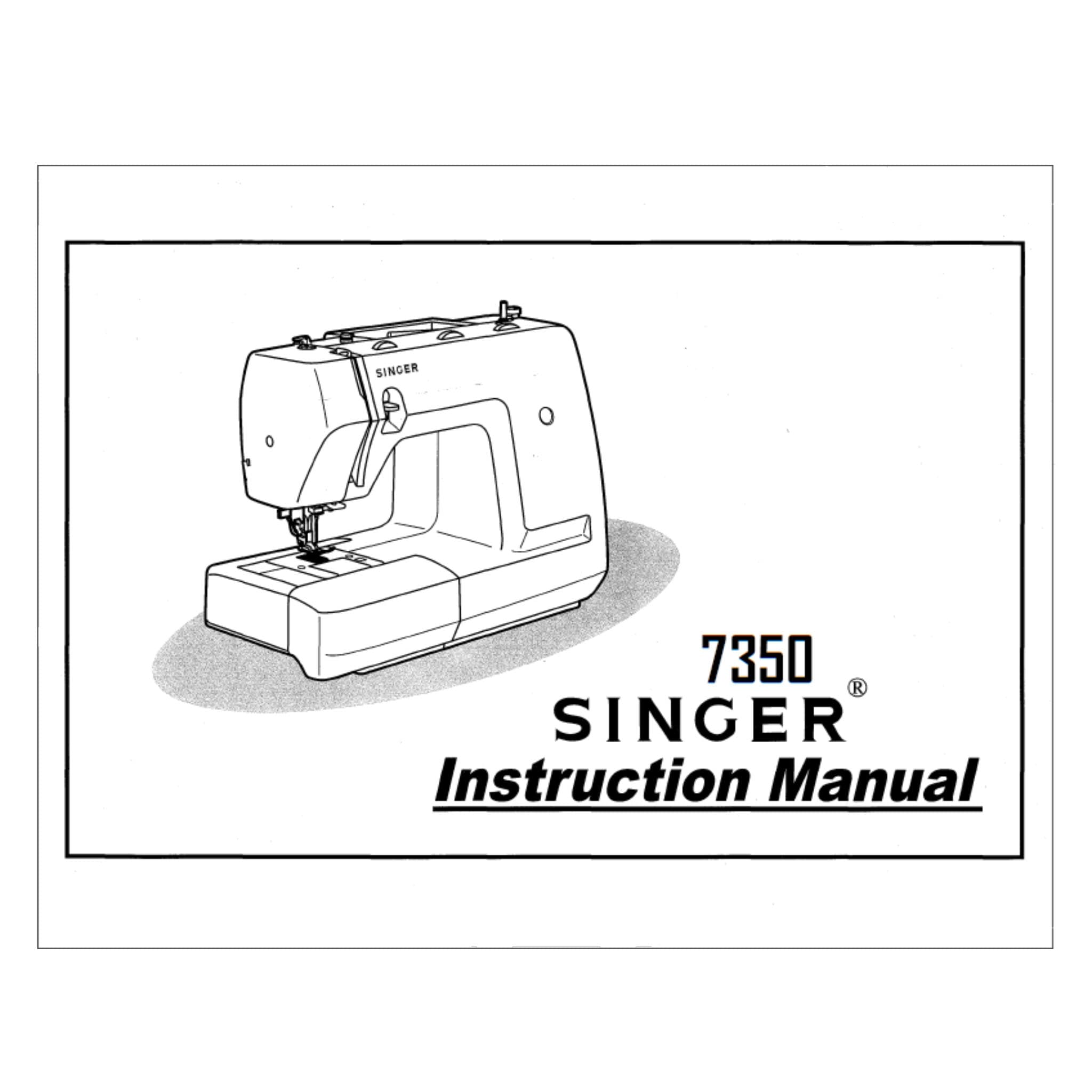 Singer 7350 Instruction Manual