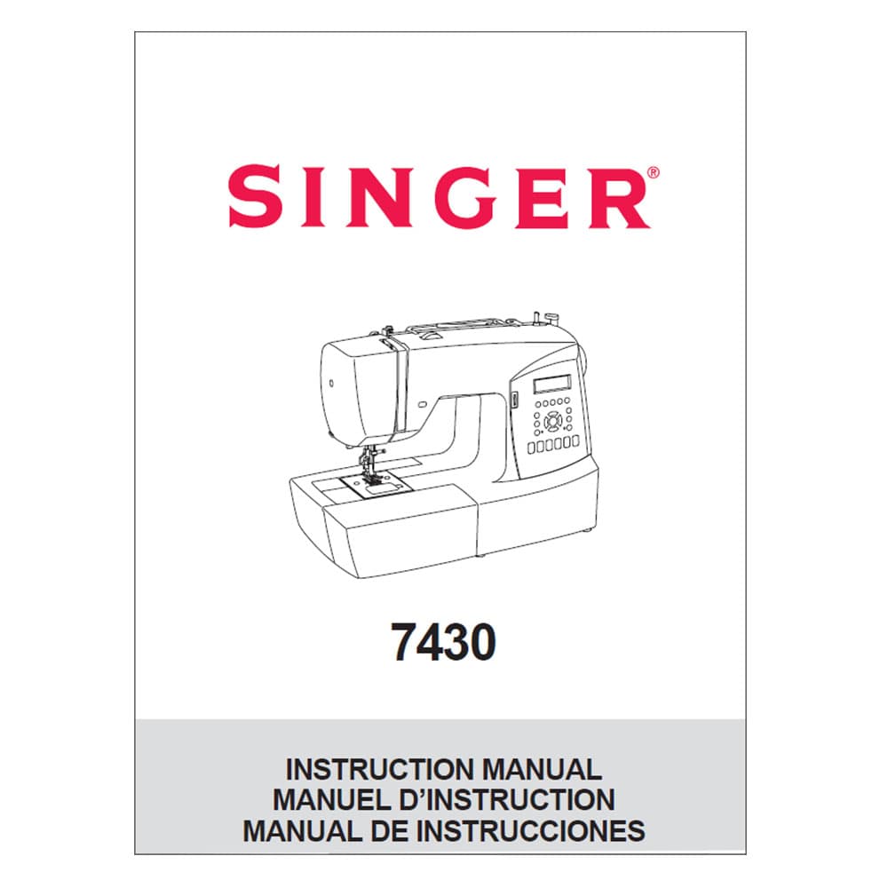 Singer 7430 Instruction Manual image # 123838