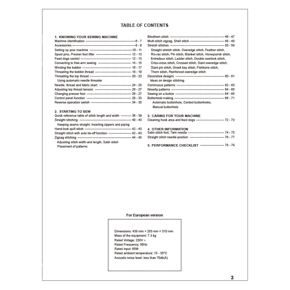 Singer 7469 Confidence Instruction Manual image # 123581