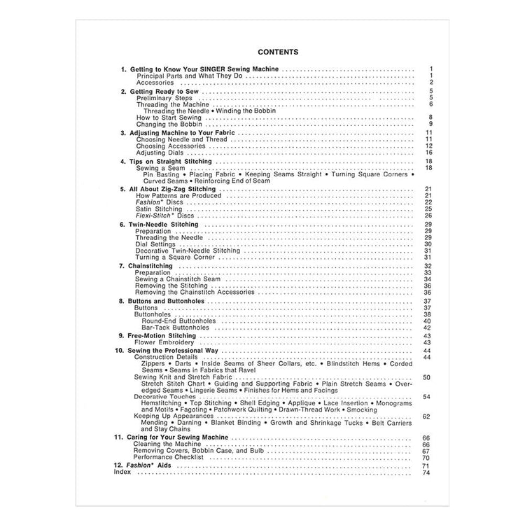 Singer 778 Instruction Manual