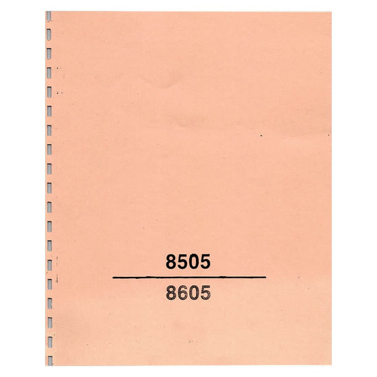 Singer 8605 Instruction Manual