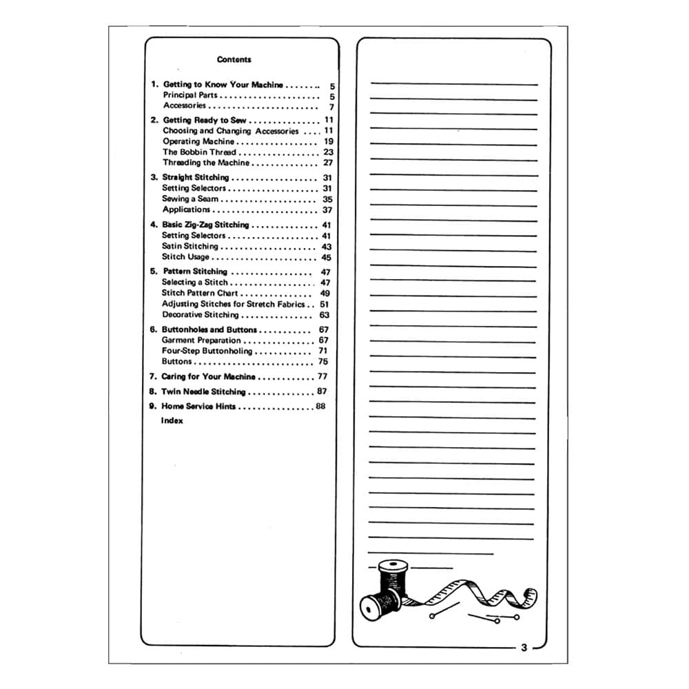 Singer 875 Instruction Manual