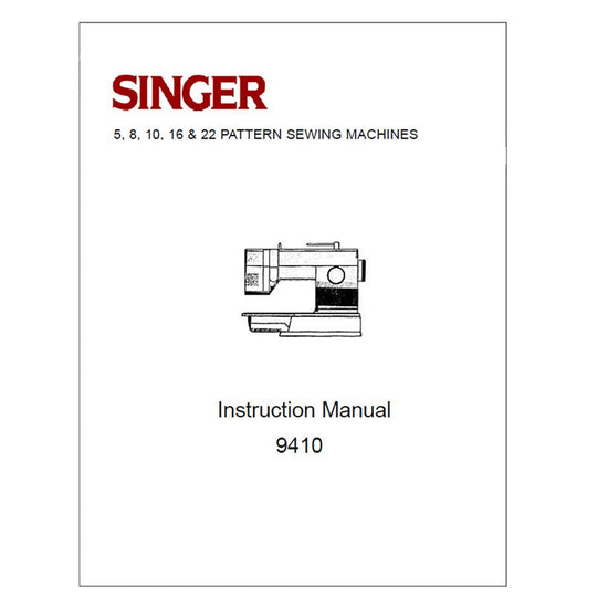 Singer 9410 Instruction Manual
