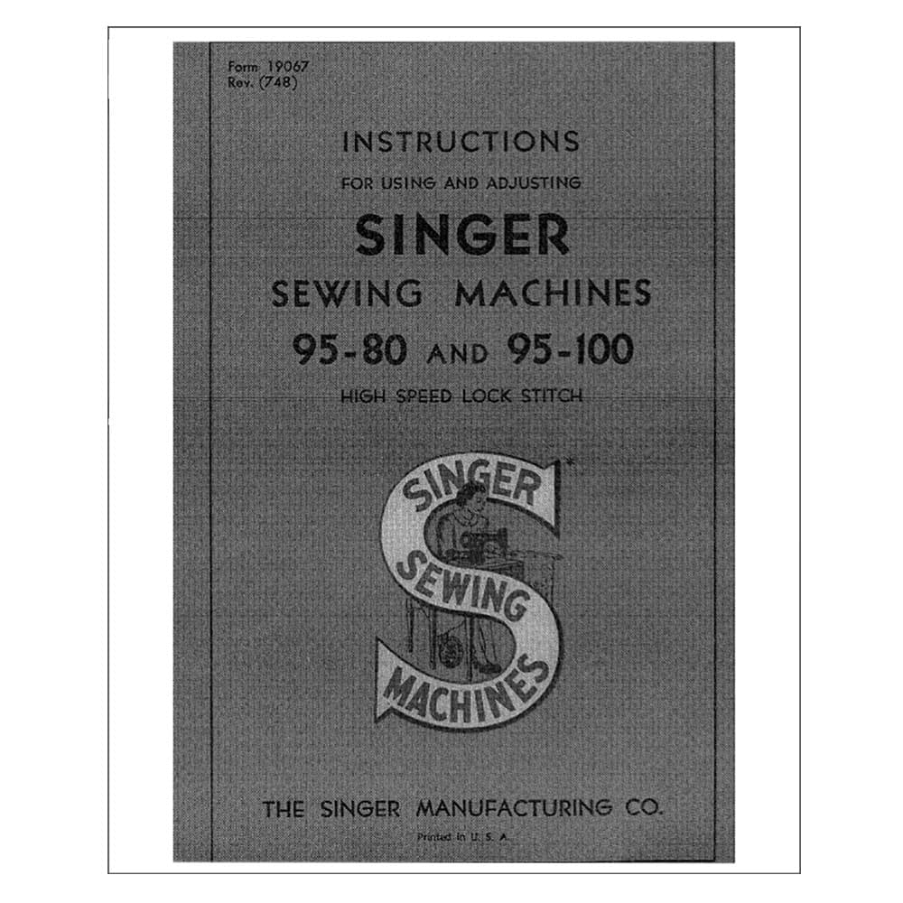 Singer 95-80 Instruction Manual image # 123523