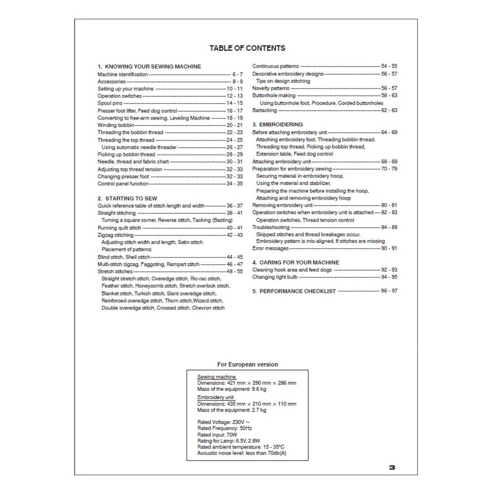 Singer CE-200 Instruction Manual