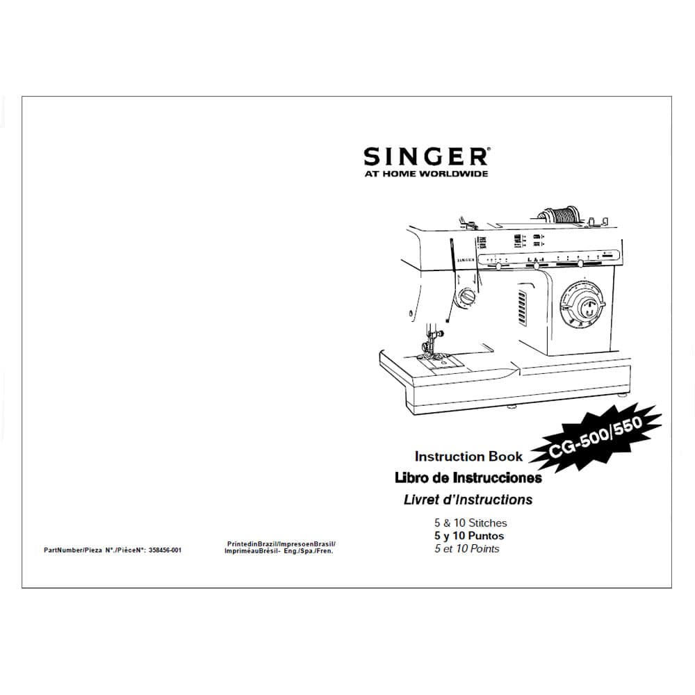 Singer CG-550 Instruction Manual image # 123676