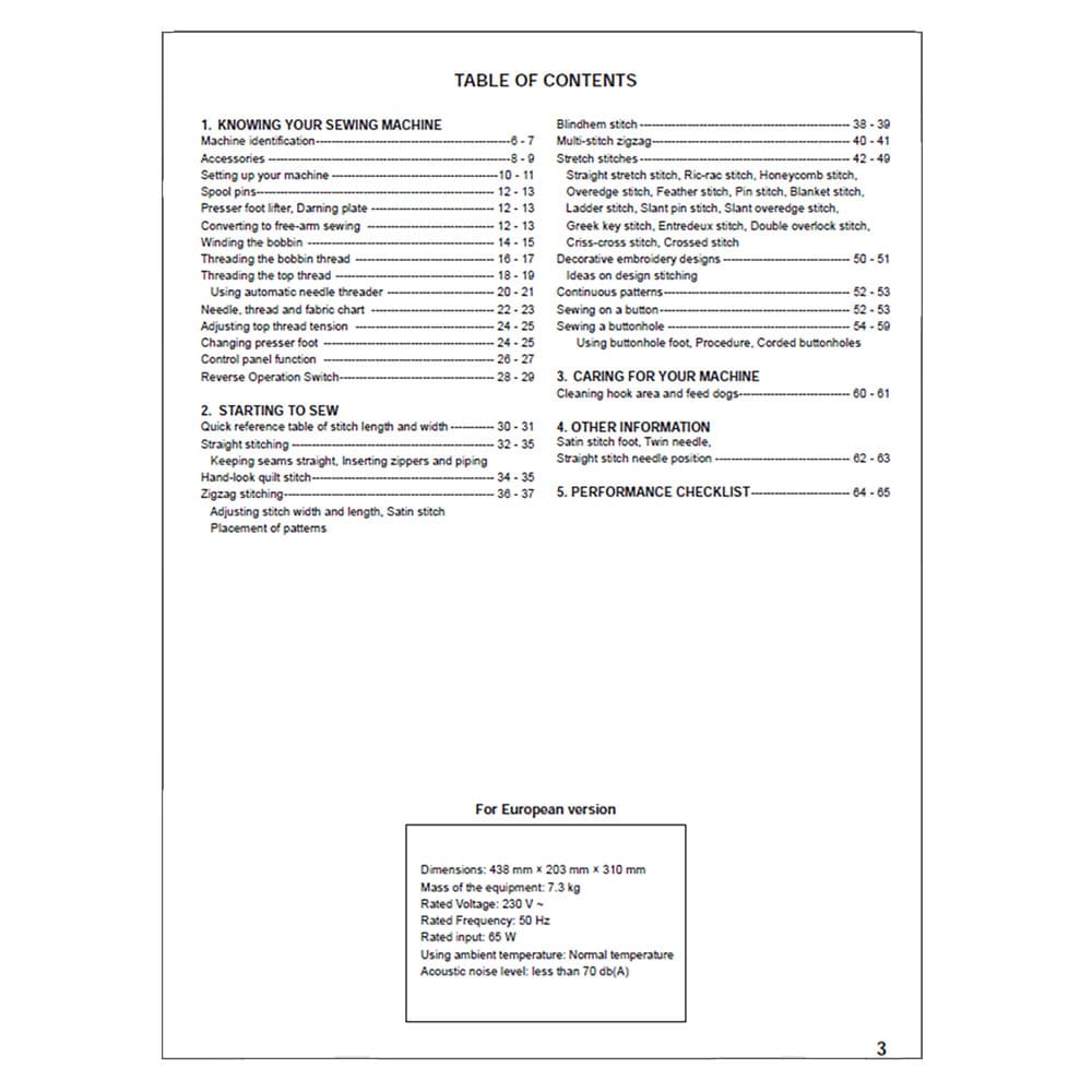 Singer Confidence 7363 Instruction Manual image # 123504