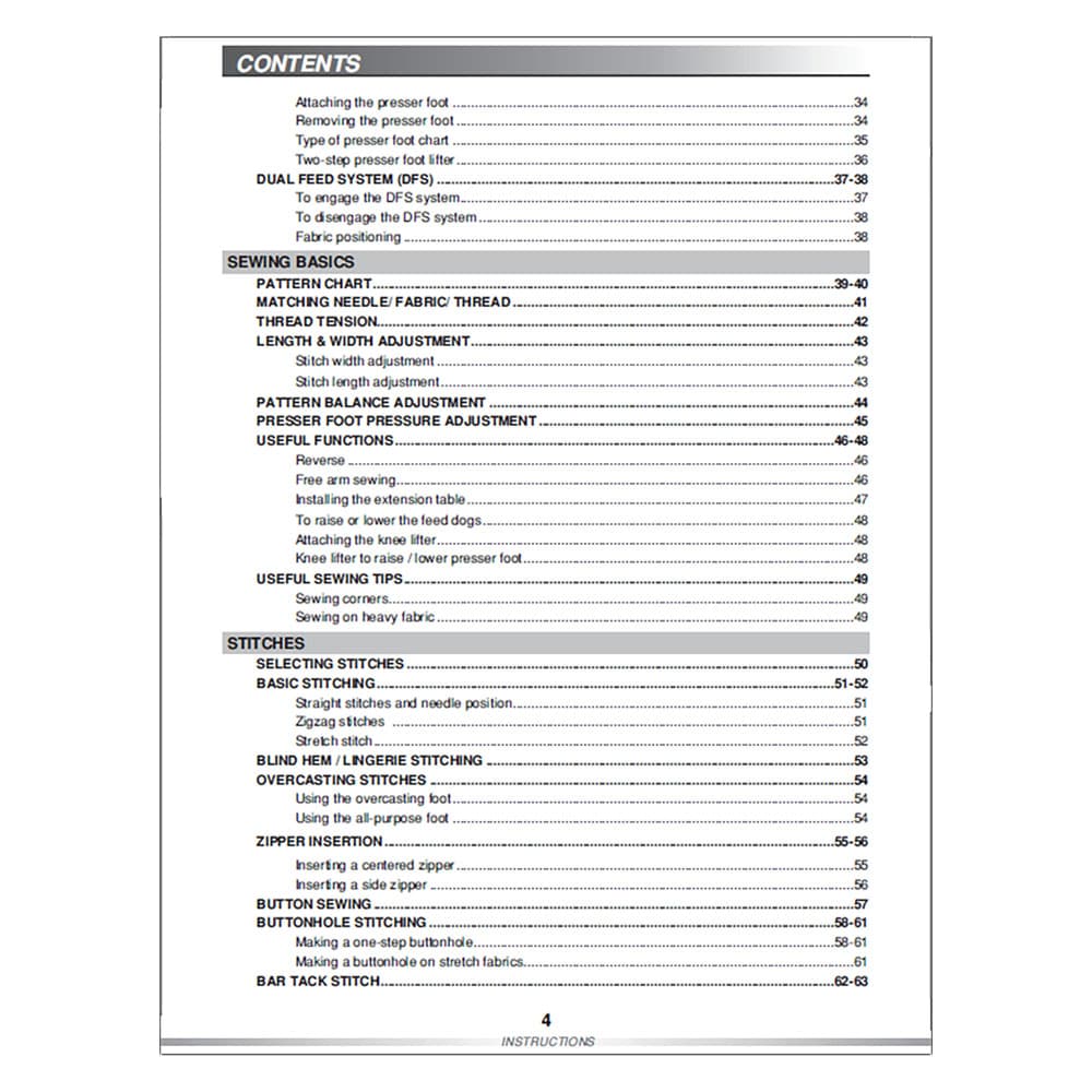 Singer Quantum L-500 Instruction Manual image # 123505
