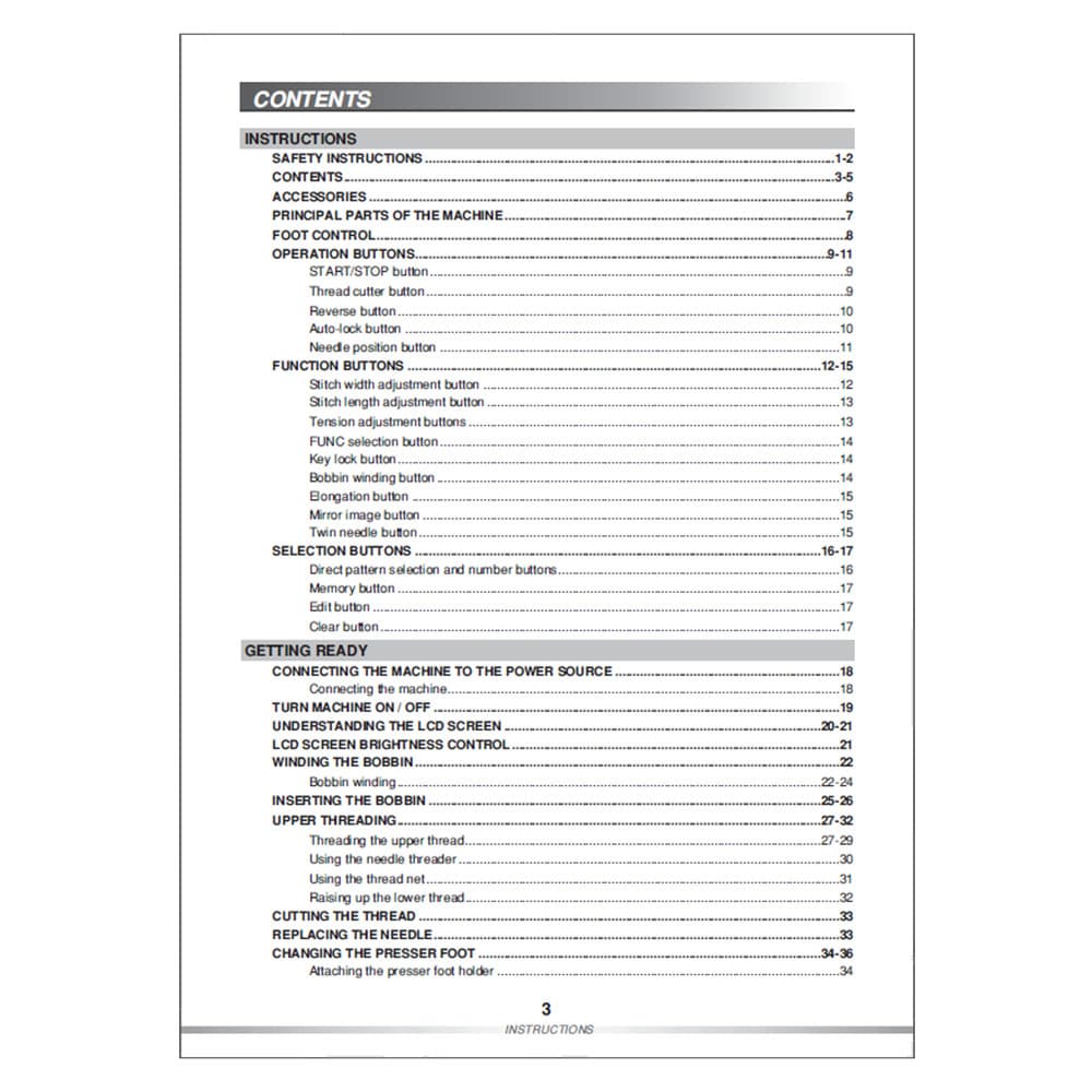 Singer Quantum L-500 Instruction Manual image # 123506
