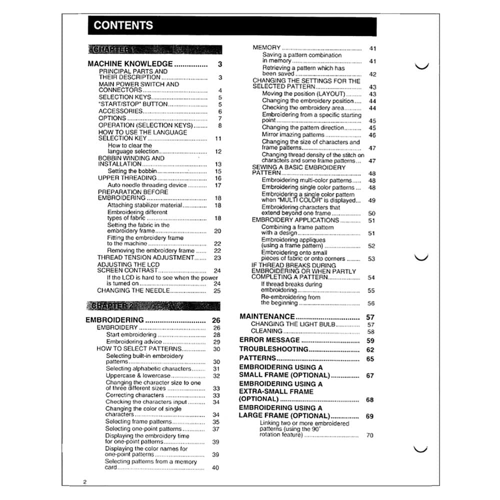 Simplicity SE2 Instruction Manual image # 123429