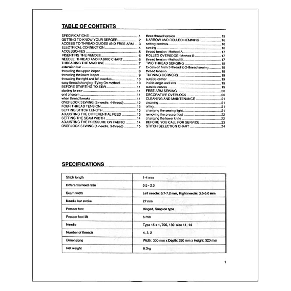 Simplicity SL4380ED Instruction Manual image # 123450