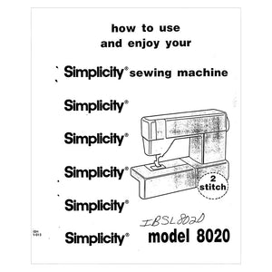 Simplicity SL8020 Instruction Manual image # 123480