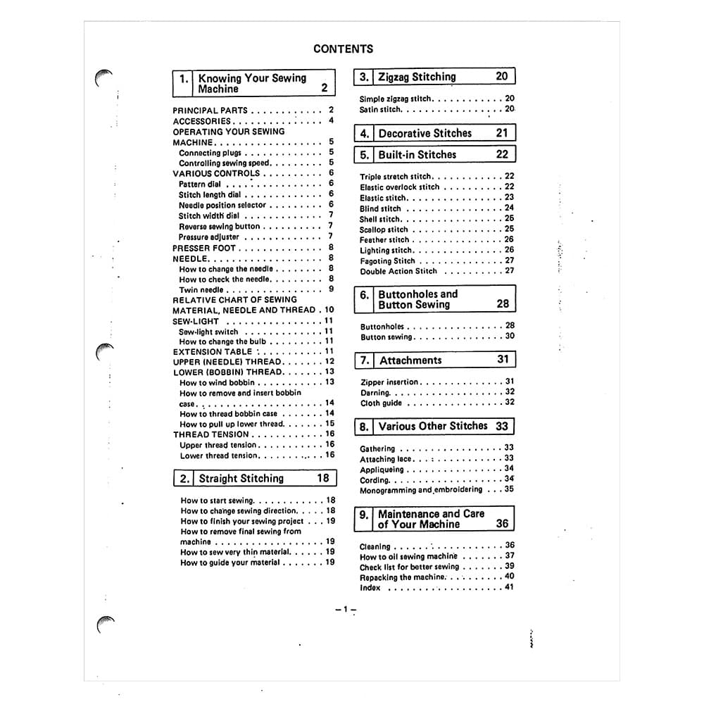 Simplicity SL8130 Instruction Manual image # 123435