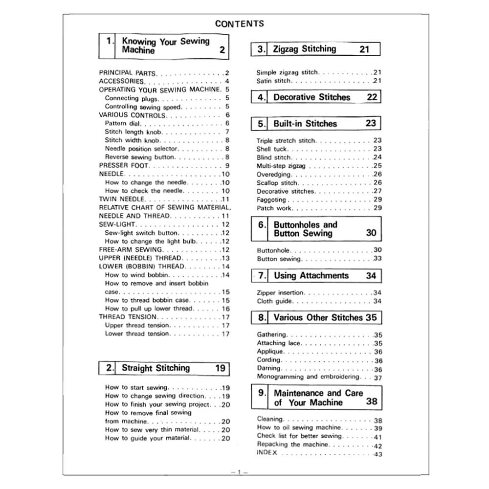 Simplicity SL9240 Instruction Manual image # 123441