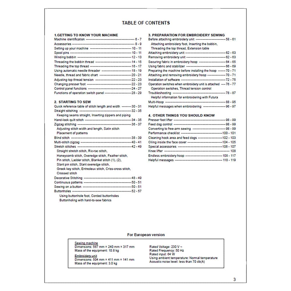 Singer Futura XL-420 Instruction Manual image # 123499