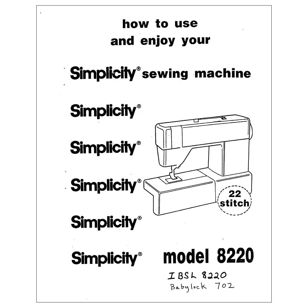 Simplicity BL702 Instruction Manual image # 119594