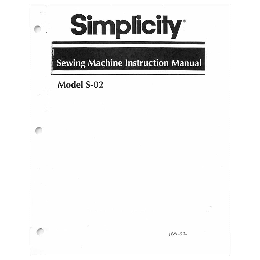 Simplicity S02 Instruction Manual image # 116175