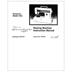 Simplicity SL1200 Instruction Manual image # 116276
