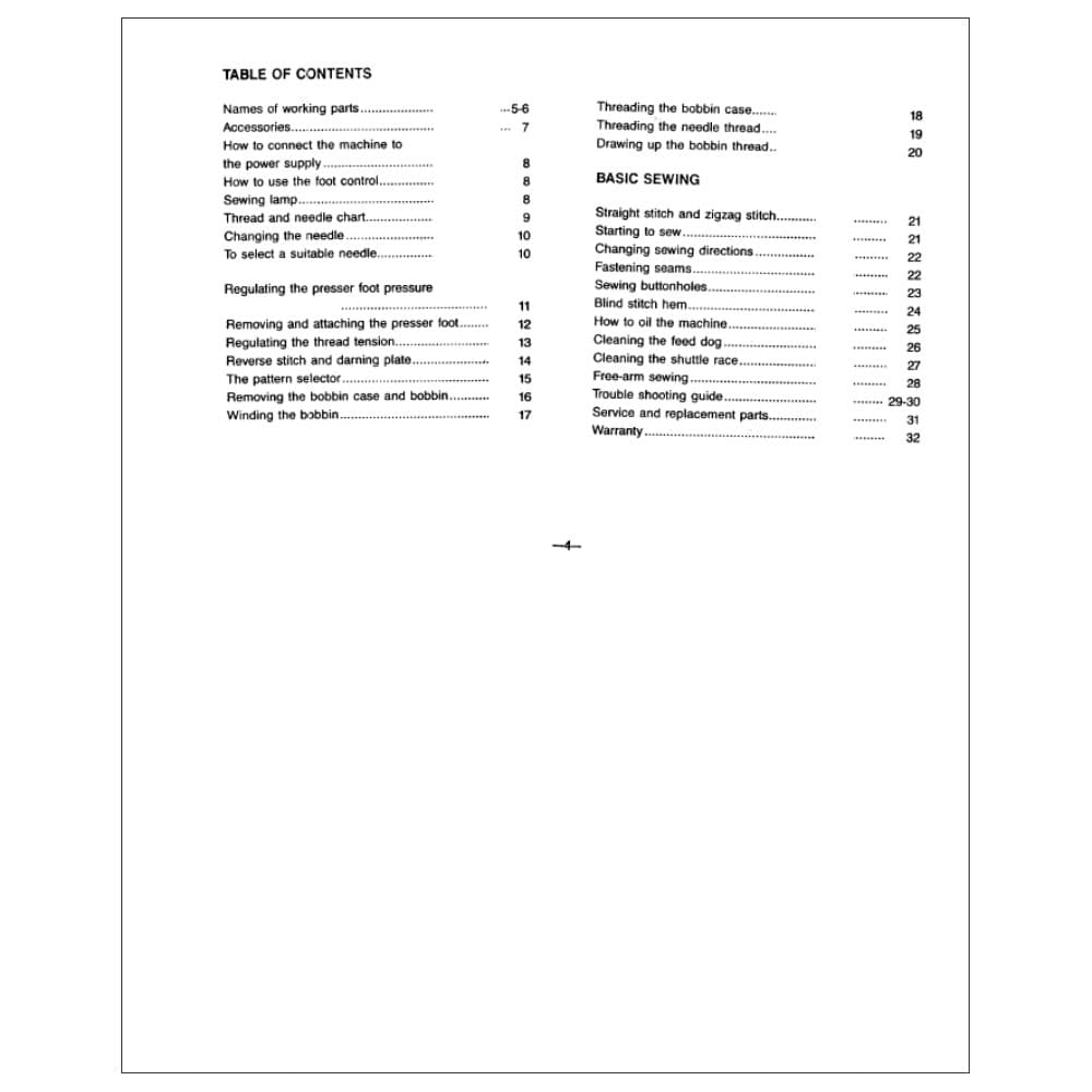 Simplicity SL1200 Instruction Manual image # 116275