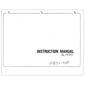 Simplicity SL1400 Instruction Manual image # 116270