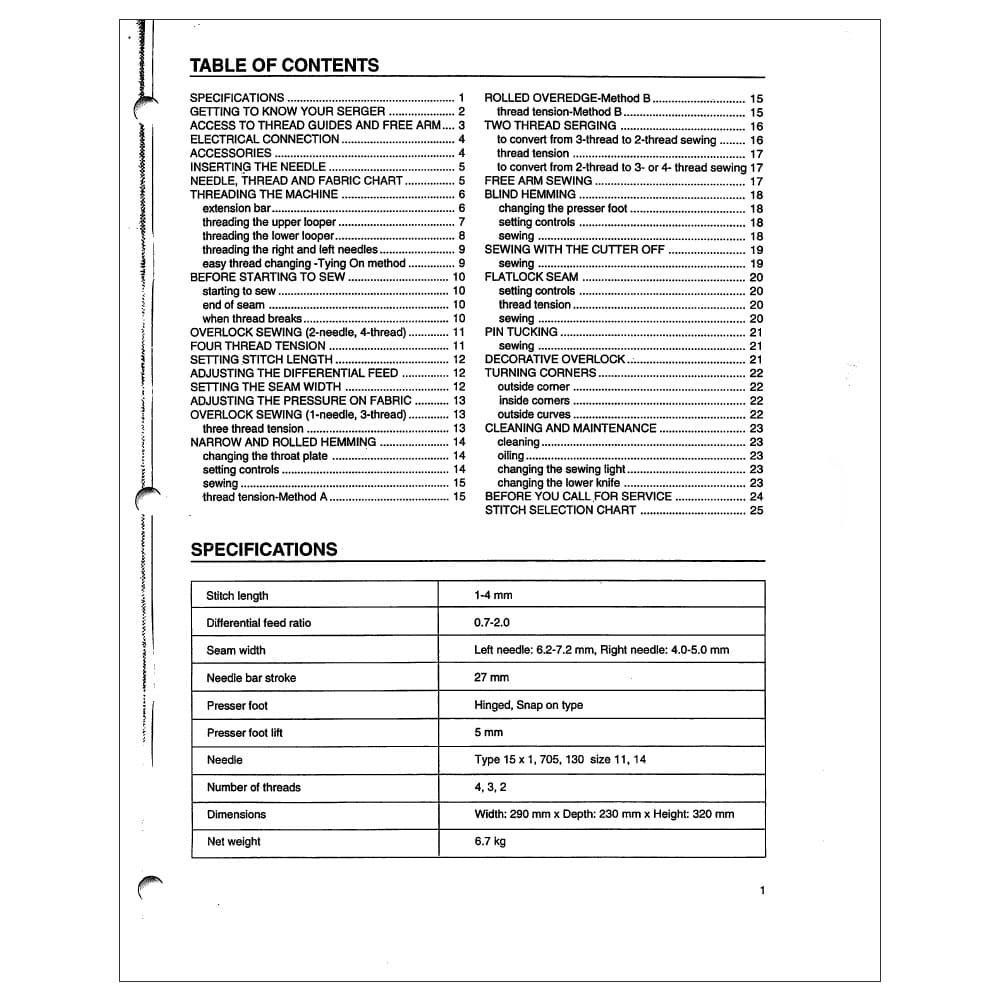Simplicity SL350 Instruction Manual image # 116162