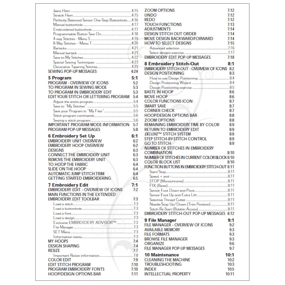 Viking Designer Diamond Deluxe Instruction Manual image # 122670