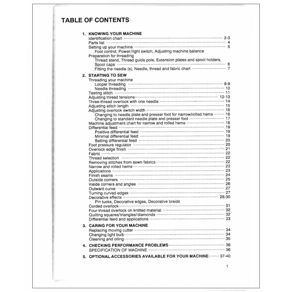 Viking Huskylock 341 Instruction Manual image # 122862