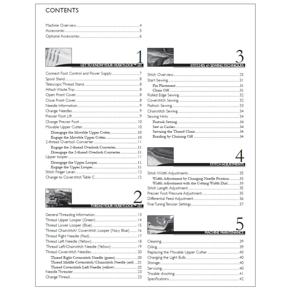 Viking Huskylock S21 Instruction Manual image # 122963