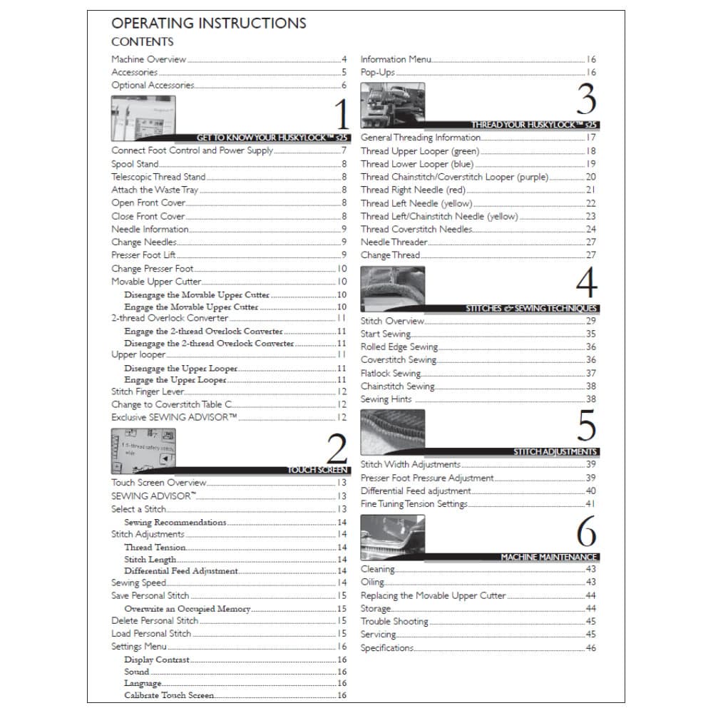Viking Huskylock S25 Instruction Manual image # 122968