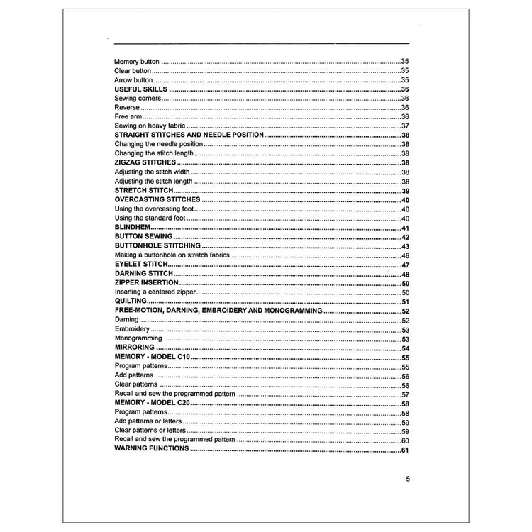 Viking Huskystar C20 Instruction Manual image # 123002