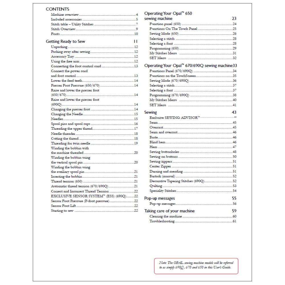 Viking Opal 650 Instruction Manual image # 123267