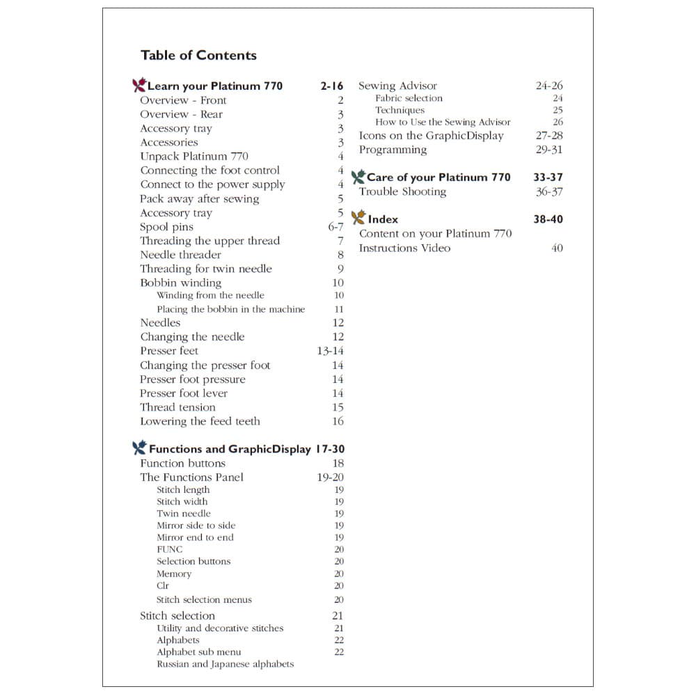 Viking Platinum 770 Instruction Manual image # 122660