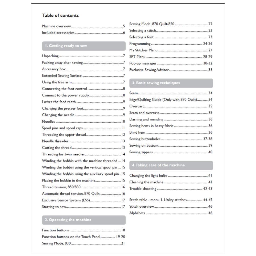 Viking Sapphire 850 Instruction Manual image # 124144