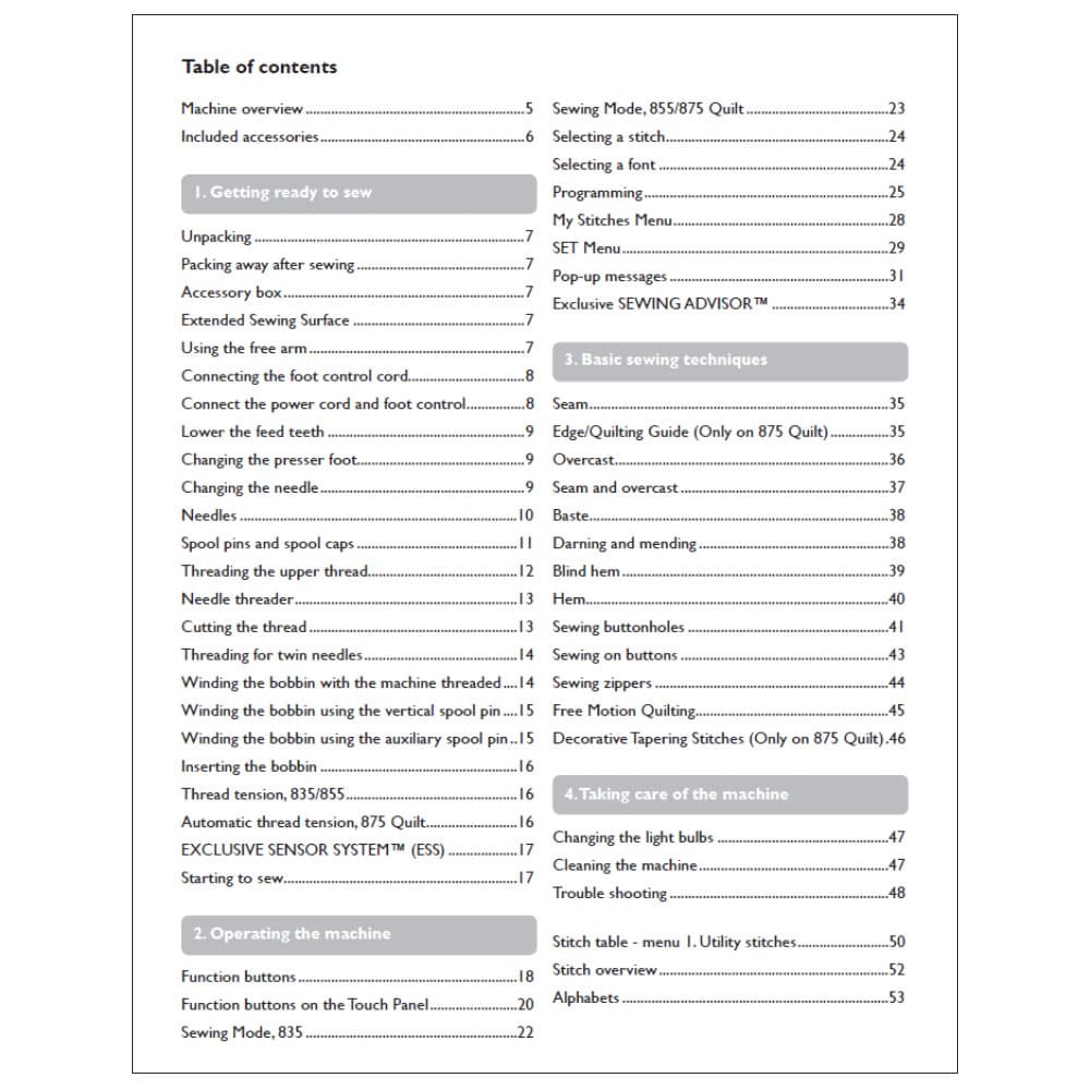 Viking Sapphire 835 Instruction Manual image # 124142