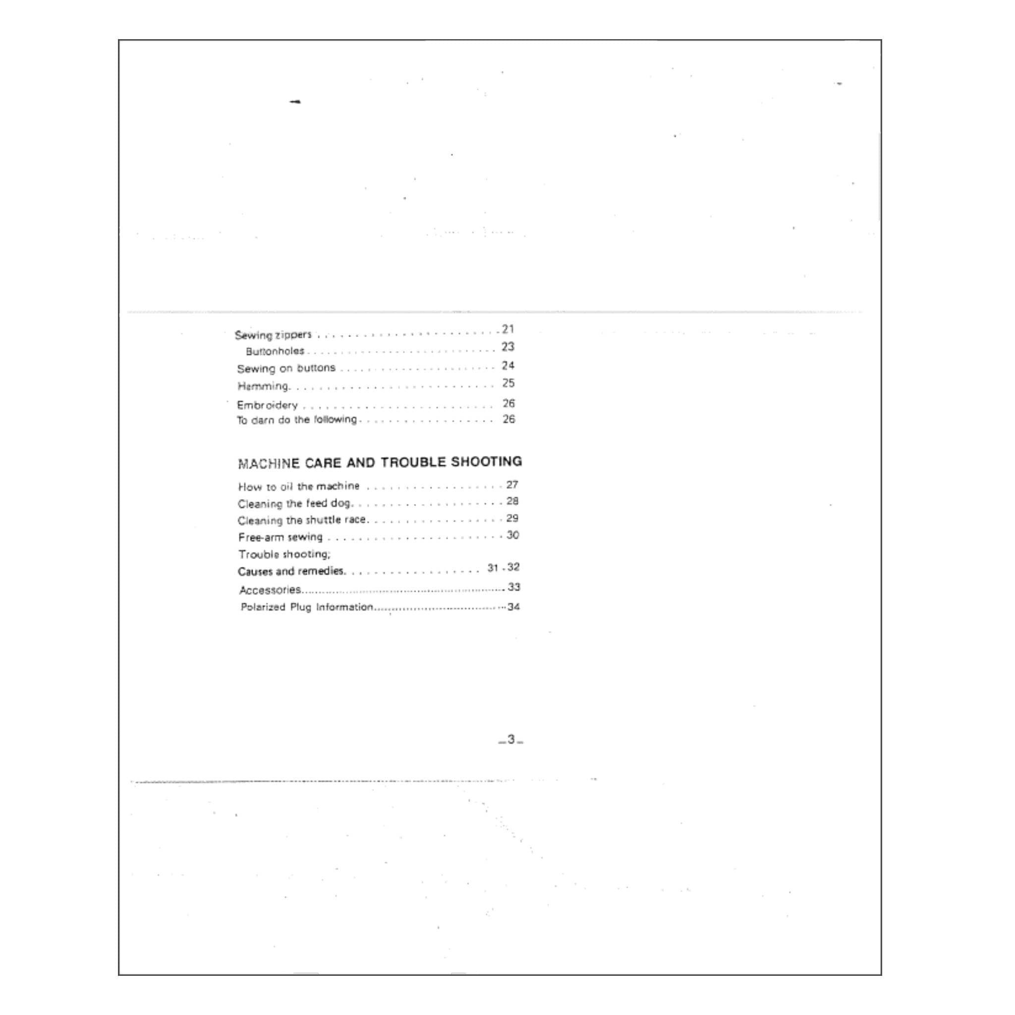 Model 1415 White 1415 Instruction Manual